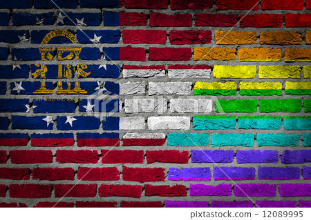 Dark brick wall - LGBT rights - Georgia Dark brick wall - LGBT rights - Georgia 12089995