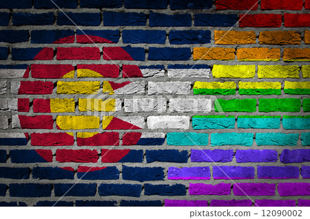 Dark brick wall - LGBT rights - Colorado 12090002