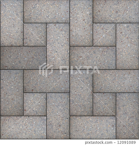 Decorative Gray Rectangular Paving Slabs. Decorative Gray Rectangular Paving Slabs. 12091089
