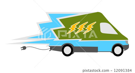 Electric Car Concept. Vector illustration 12091384