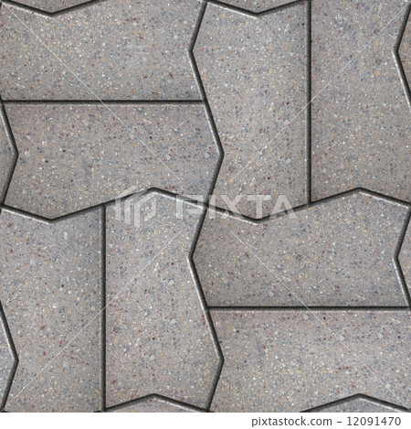 Gray Figured Pavement  Slabs. 12091470