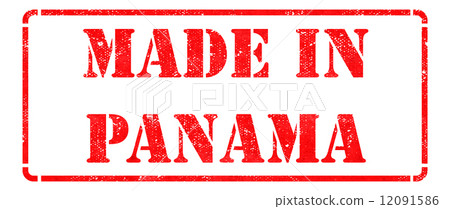 Made in Panama on Red Stamp. 12091586