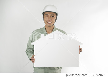 Workers with home whiteboard Workers with home whiteboard 12092876
