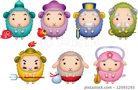 Seven Lucky Sheep 12093293