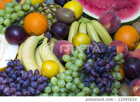 background of fresh fruits background of fresh fruits 12095810