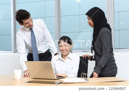 Three Asian businessmen 12096067