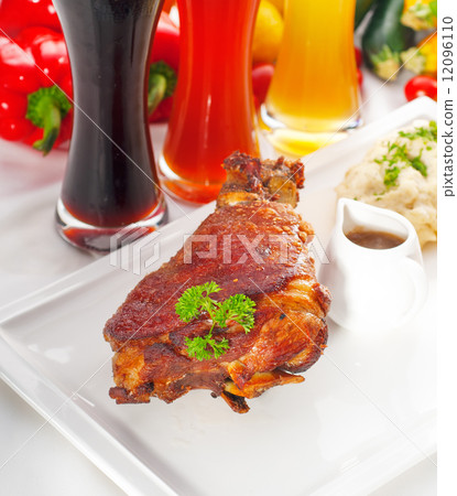 original German BBQ pork  knuckle 12096110