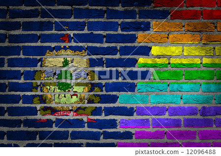 Dark brick wall - LGBT rights - Vermont Dark brick wall - LGBT rights - Vermont 12096488