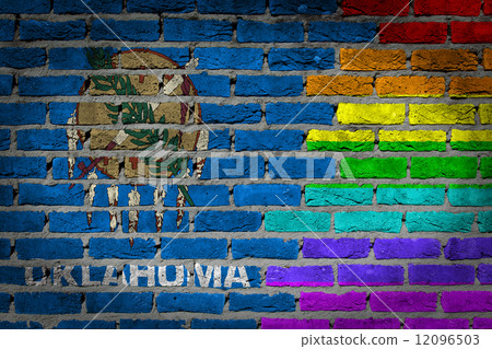 Dark brick wall - LGBT rights - Oklahoma 12096503