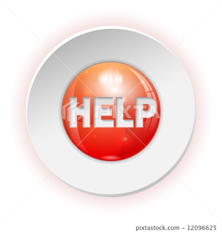 Help Button-插圖素材 [12096625] - PIXTA圖庫