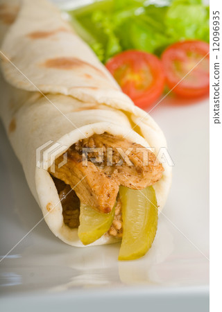 pita bread chicken roll pita bread chicken roll 12096935