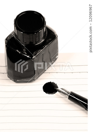 fountain pen and notebook fountain pen and notebook 12096967
