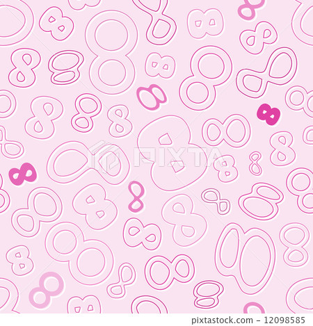 seamless pattern with number eight - Stock Illustration [12098585] - PIXTA