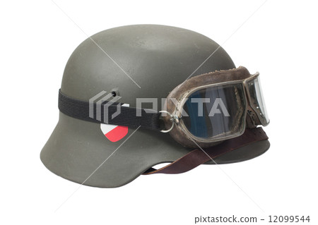 nazi german helmet with protective goggles 12099544