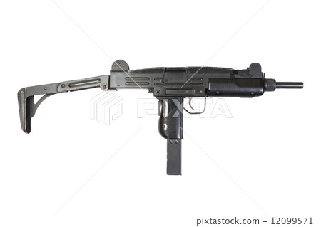 UZI submachine gun isolated on white UZI submachine gun isolated on white 12099571