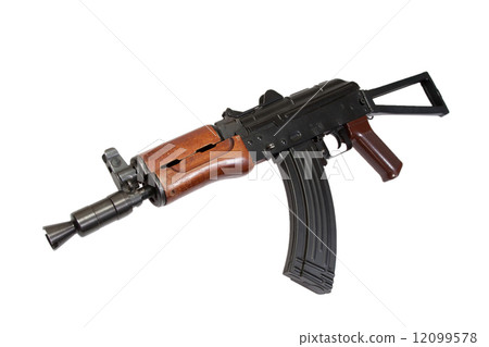 kalashnikov spetsnaz rifle isolated on a white background kalashnikov spetsnaz rifle isolated on a white background 12099578