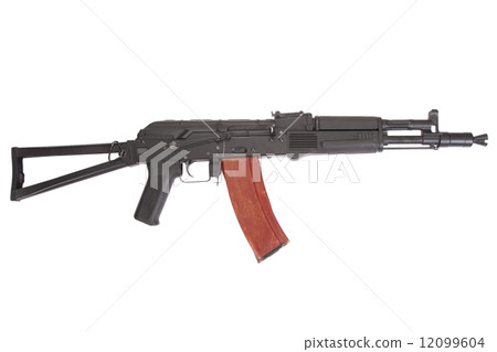 Kalashnikov AK 105 modern assault rifle on white 12099604