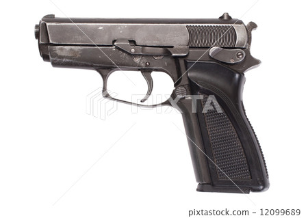 hand gun isolated on white background hand gun isolated on white background 12099689