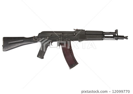 modern AK105 assault rifle on white modern AK105 assault rifle on white 12099770