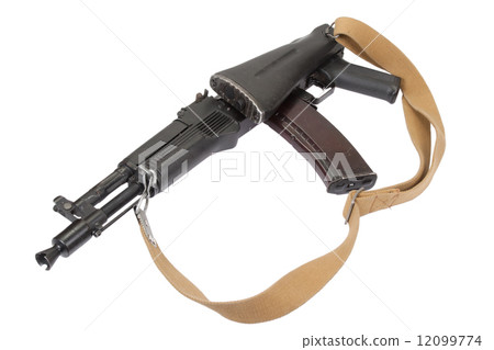 modern assault rifle on white modern assault rifle on white 12099774