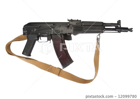 modern assault rifle on white modern assault rifle on white 12099780