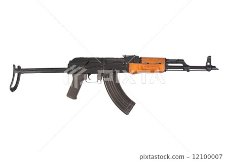 Kalashnikov AKM isolated on white 12100007