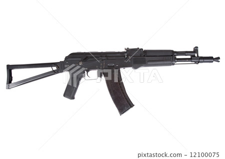 Kalashnikov AK105 modern assault rifle on white Kalashnikov AK105 modern assault rifle on white 12100075