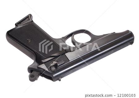walter pp handgun isolated on white walter pp handgun isolated on white 12100103