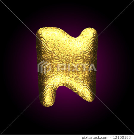 vector golden figure n vector golden figure n 12100193