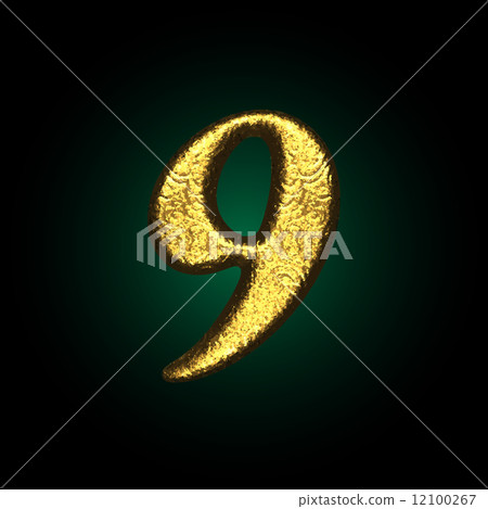 vector golden figure 9 vector golden figure 9 12100267