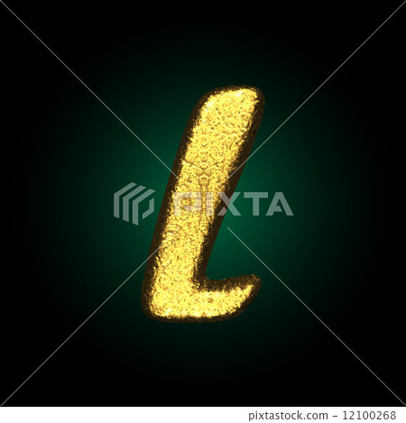 vector golden figure l vector golden figure l 12100268