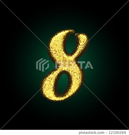 vector golden figure 8 vector golden figure 8 12100269
