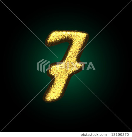 vector golden figure 7 vector golden figure 7 12100270