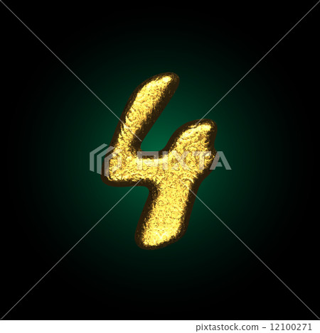 vector golden figure 4 12100271