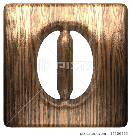 Vector wooden figure 0 12100363