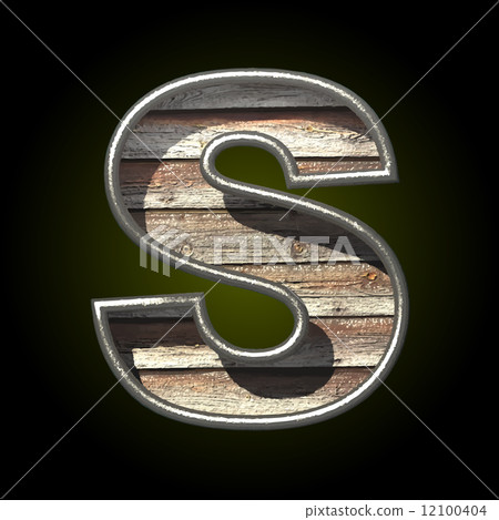 Vector wooden cutted figure s 12100404