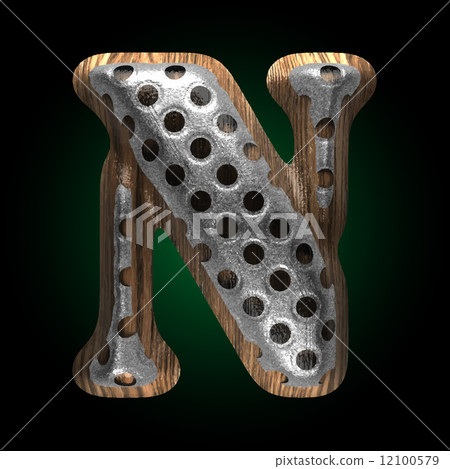 vector metal and wood figure n 12100579