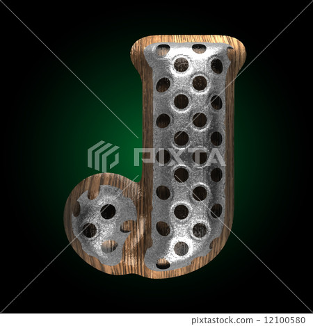 vector metal and wood figure j 12100580