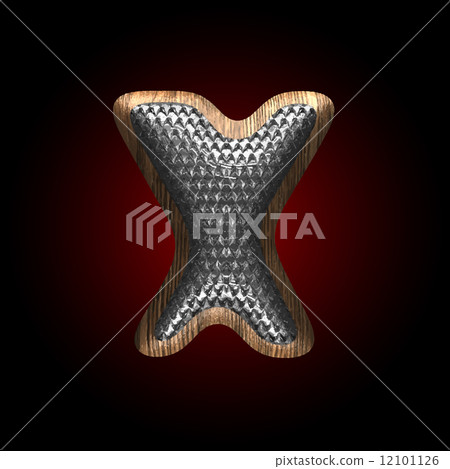 vector metal and wood figure x 12101126