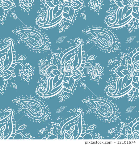 Seamless Paisley background. Seamless Paisley background. 12101674