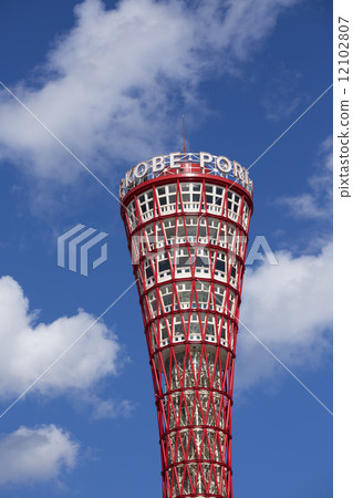 Kobe port tower of blue sky Kobe port tower of blue sky 12102807