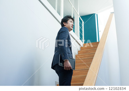 A man going to a meeting A man going to a meeting 12102834