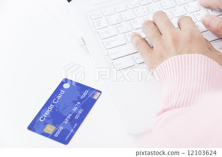 Online shopping image Credit card payment Cashless 12103624
