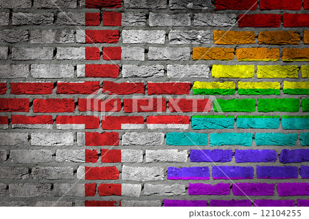 Dark brick wall - LGBT rights - England 12104255