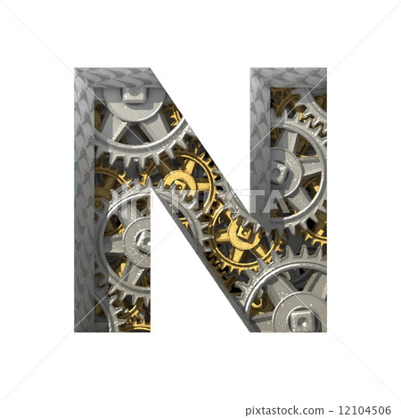 Vector gears cutted figure n. Paste to any background 12104506