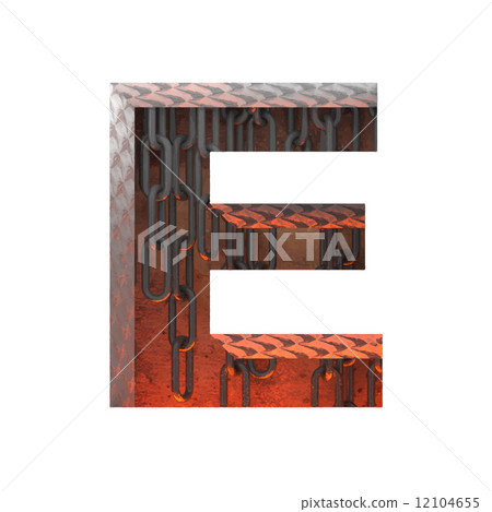 Vector hot metal cutted figure e. Paste to any background Vector hot metal cutted figure e. Paste to any background 12104655