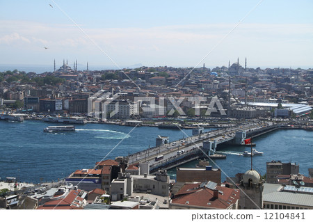 Old city area facing from Galata Tower 12104841