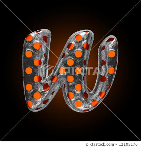 vector hot metal figure w vector hot metal figure w 12105176
