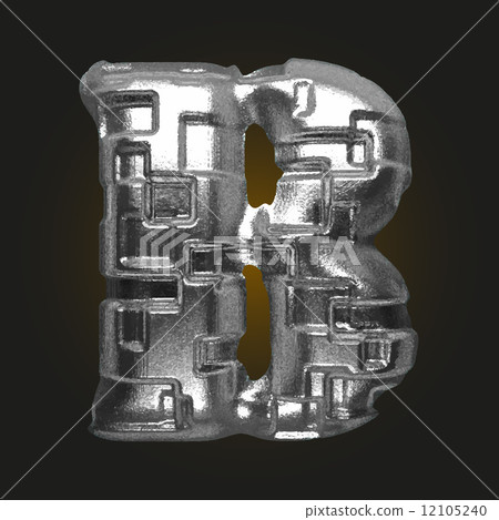 vector metal figure b 12105240