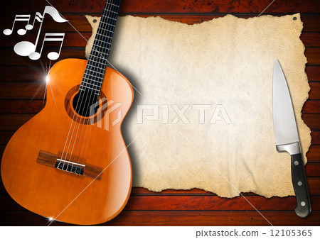 Music and Food - Menu Design 12105365